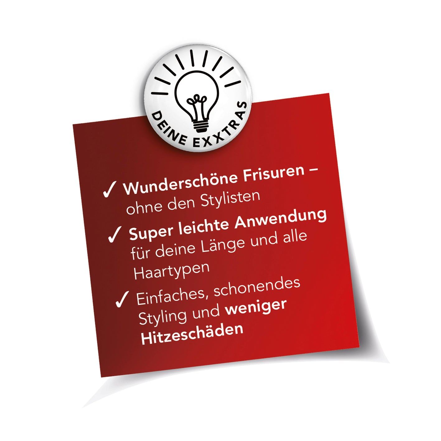 Hair Styler Curl & Straight mit geschwungenen Platten für glatte Haare, Locken, Wellen, einstellbarer Temperatur und Hitzeschutz.
