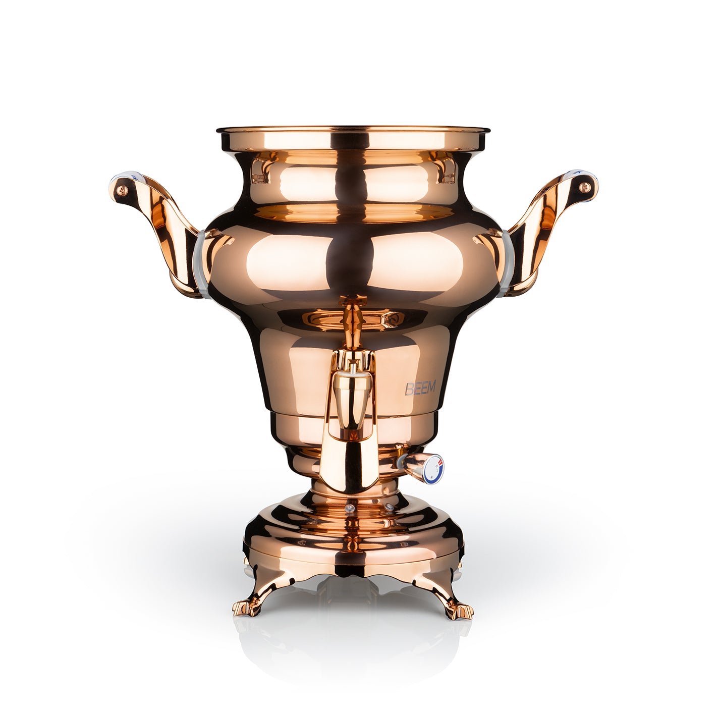 Samowar Rebecca mit Dispenser - Edelstahl/rose
