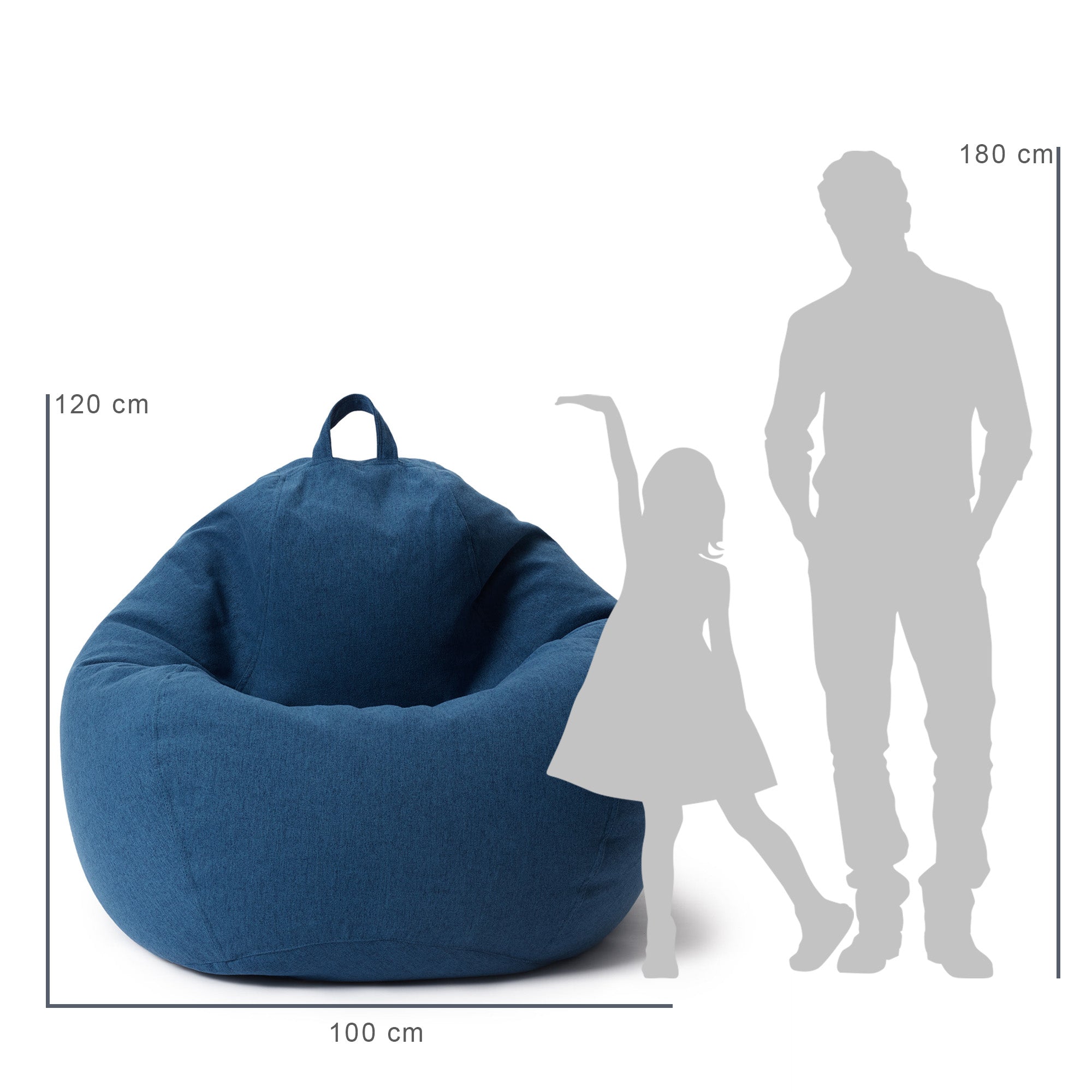 Comfort Line Sitzsack XXL (315 L) - indoor - Dunkelblau