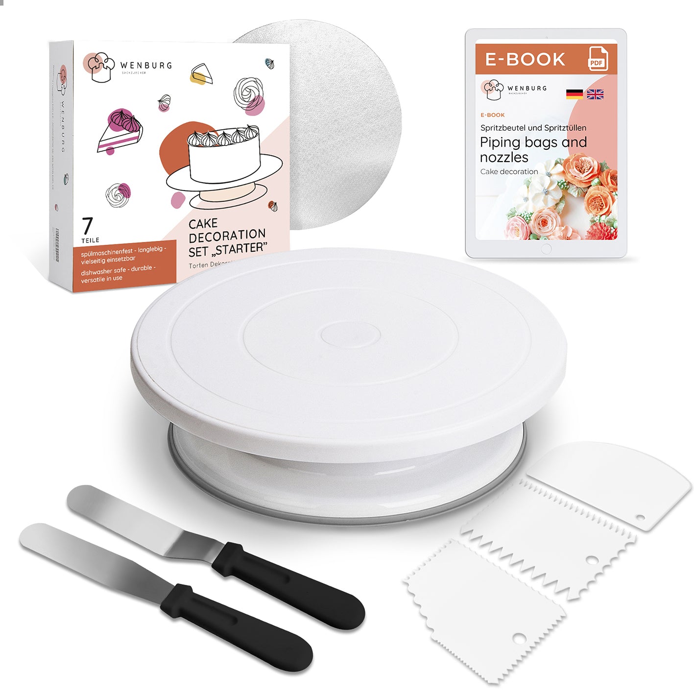 Tortendeko-Set zum Backen & Verzieren
