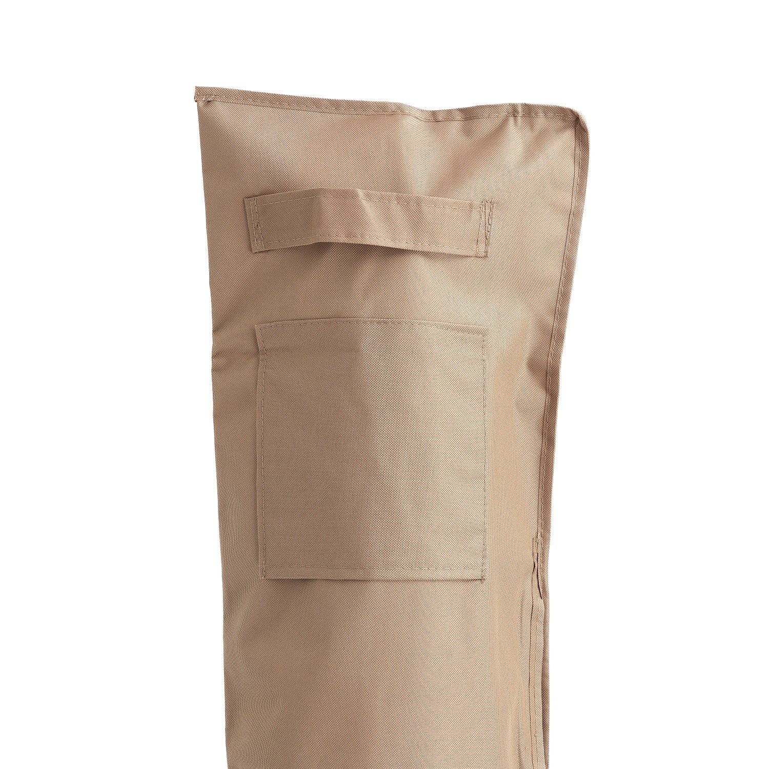 Abdeckung für Sonnenschirm - 160 x 50/65 cm - Beige aus robustem, wasserdichtem Oxford 600D Gewebe mit Tragegriff und Tasche.