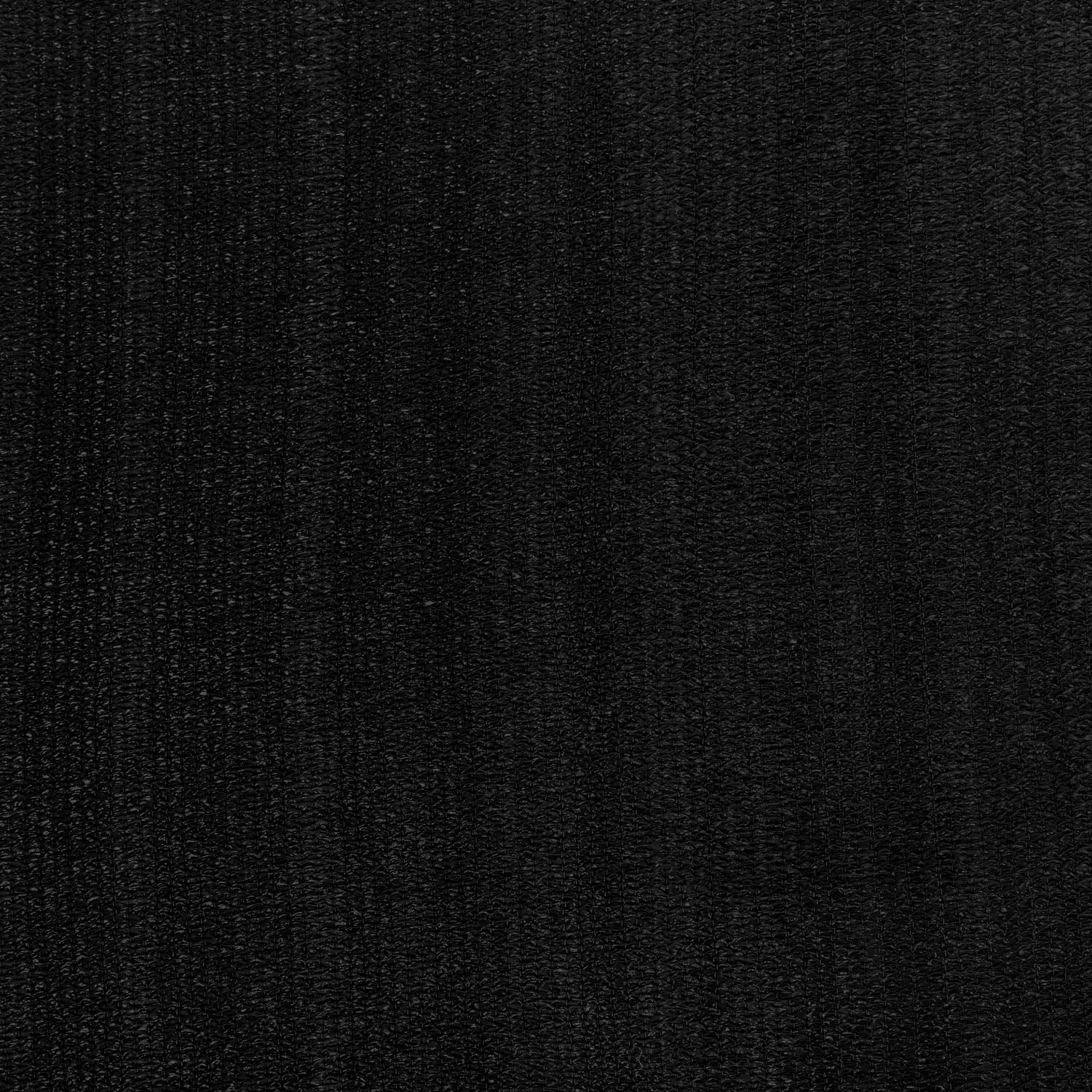 Sonnensegel 100% HDPE mit Stabilisator für UV-Schutz - Rechteck 5 x 7 Meter - Schwarz, robustes, reißfestes Material für Schatten.