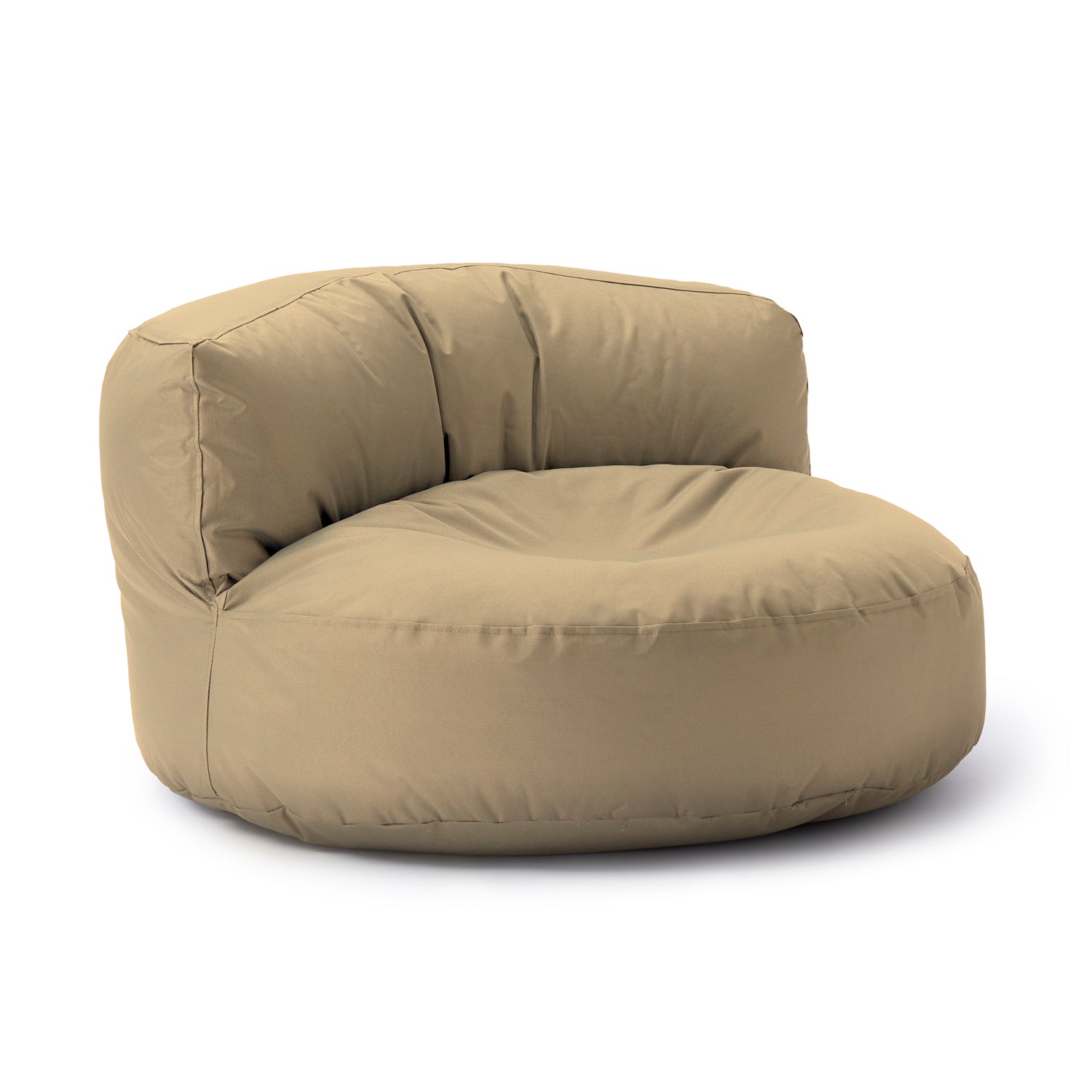 Sitzsack Lounge (320 L) beige, modern und gemütlich, für drinnen und draußen, mit robuster Füllung und pflegeleichtem Material.