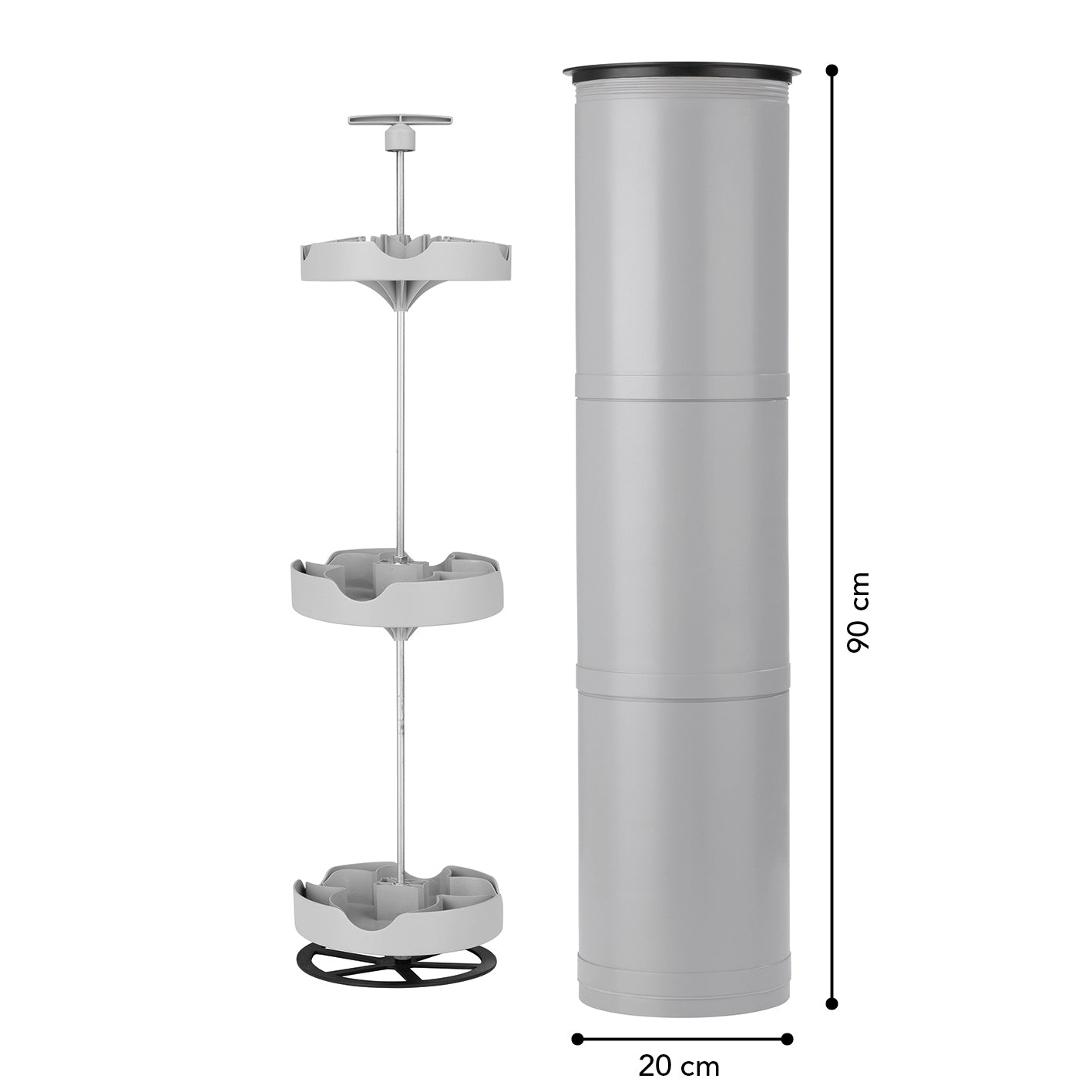 Flaschenkühler Outdoor für bis zu 13 Flaschen - grau, mit isoliertem Deckel und Platz für verschiedene Flaschengrößen, ideal für Gartenpartys.