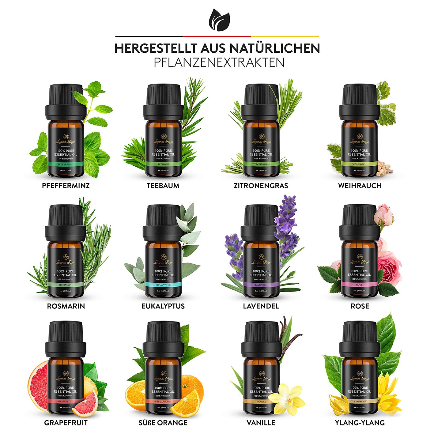Ätherische Duftöle - 12er-Set