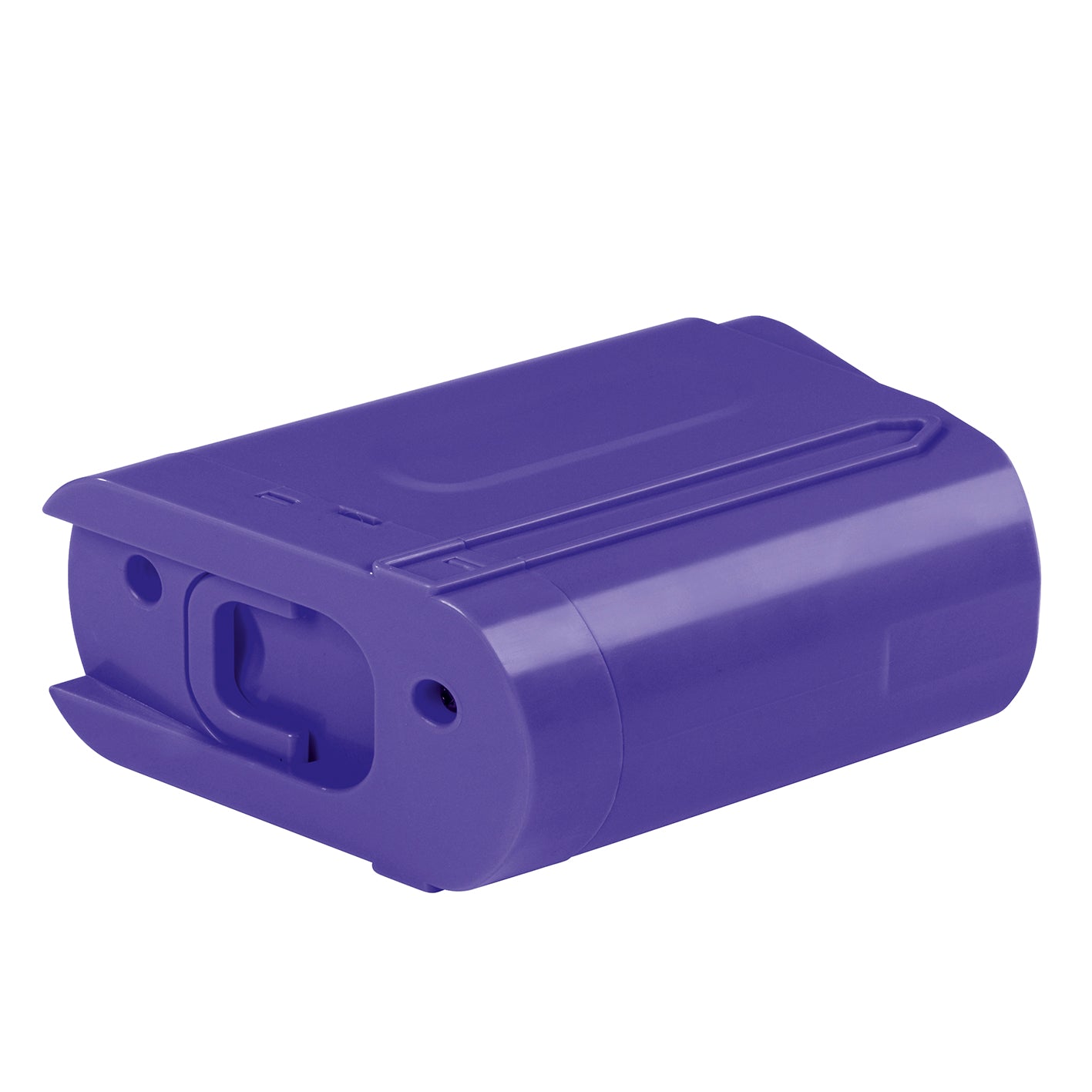 Ersatz-Akku für Akku-Zyklon-Staubsauger - lila, kompatibel mit MAXXMEE 25,9V Akku, lila/silber, langlebig und leistungsstark.