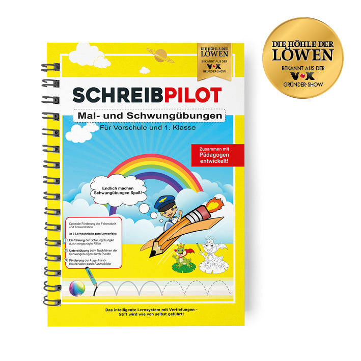Heft Schwungübungen mit Bleistift und Radiergummi - DIN-A4