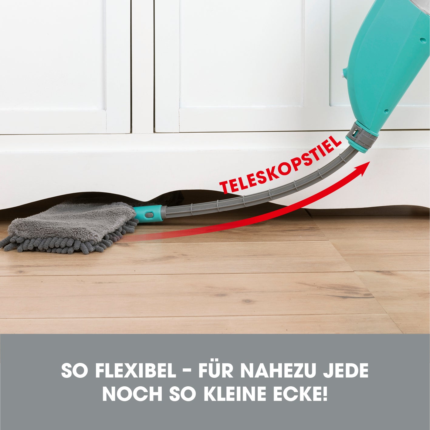 Spray-Mopp mit Wendefunktion - türkis