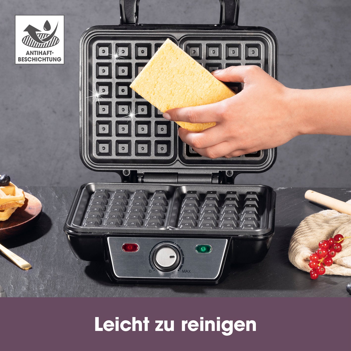 Waffeleisen für Belgische Waffeln