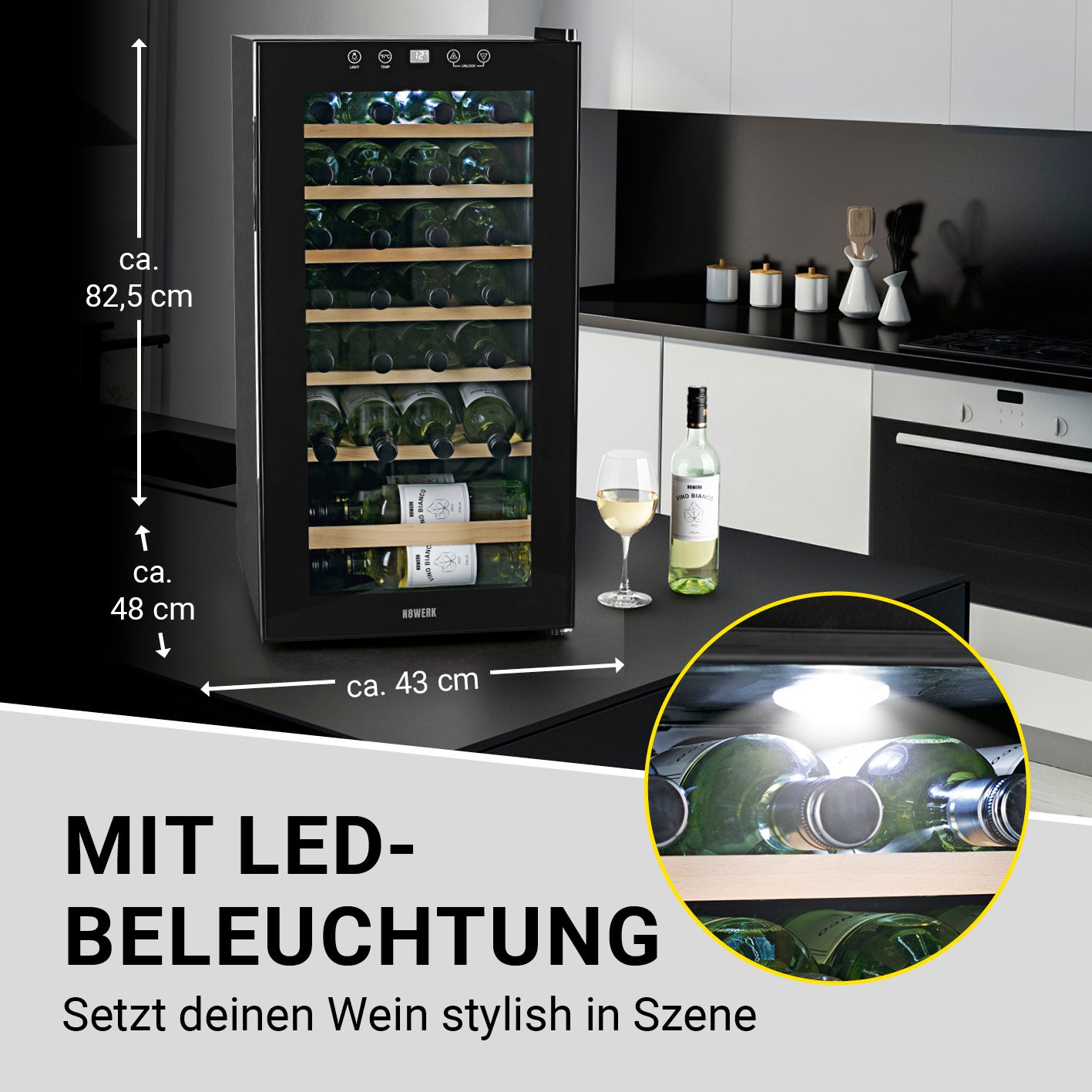 Weinkühlschrank - 28 Flaschen