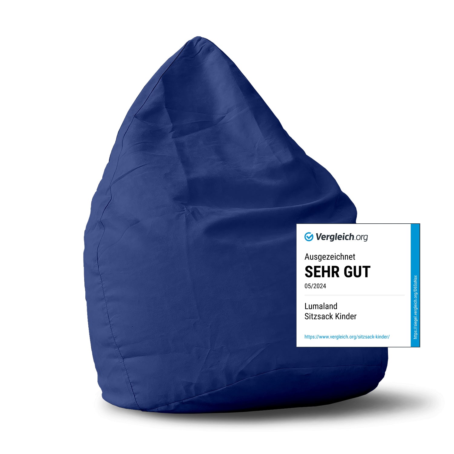 Luxury XL PLUS Sitzsack (220 L) - indoor - Royalblau