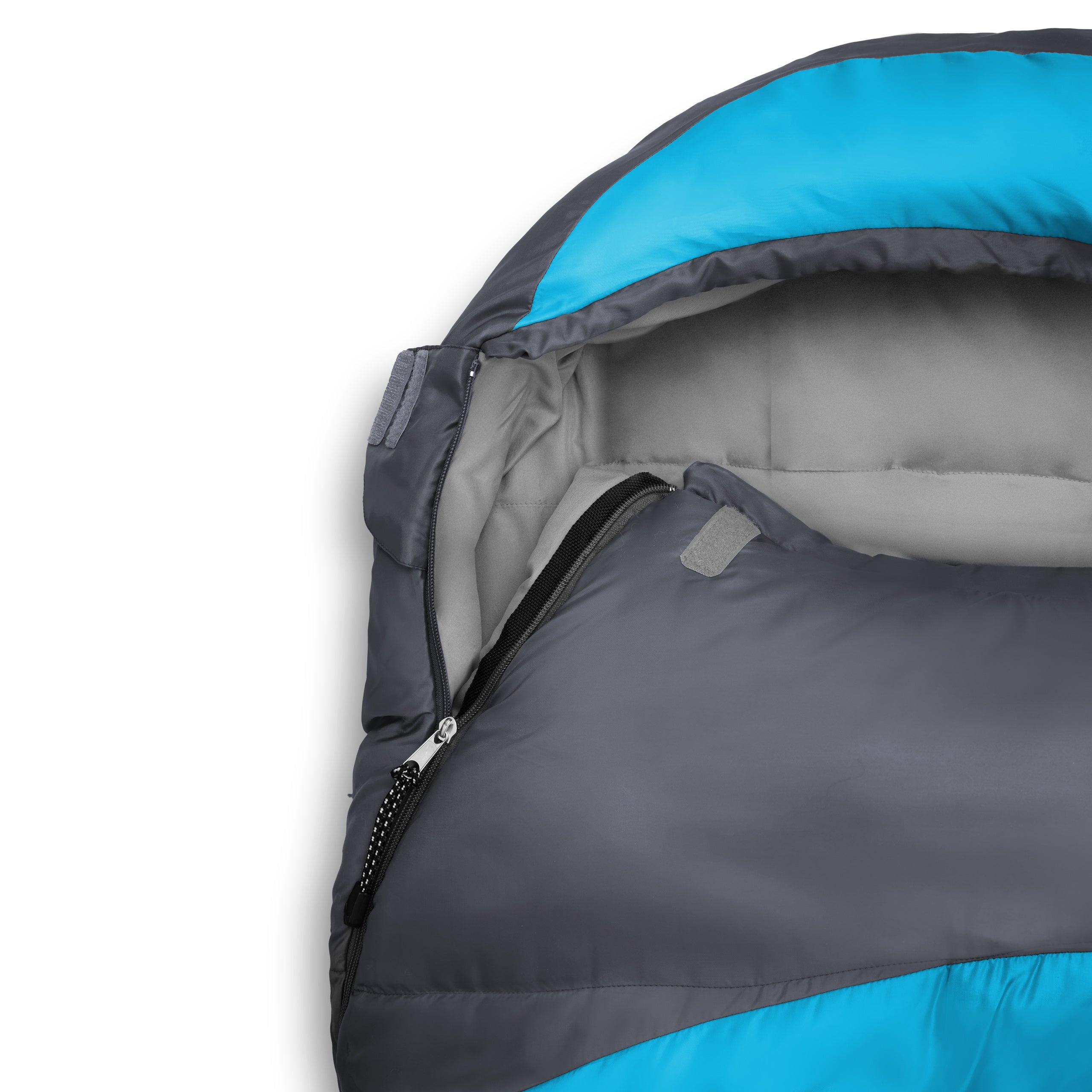 Camping Schlafsack Classic - Mumienschlafsack mit Tasche - 230 x 80 x 55 cm - Türkis