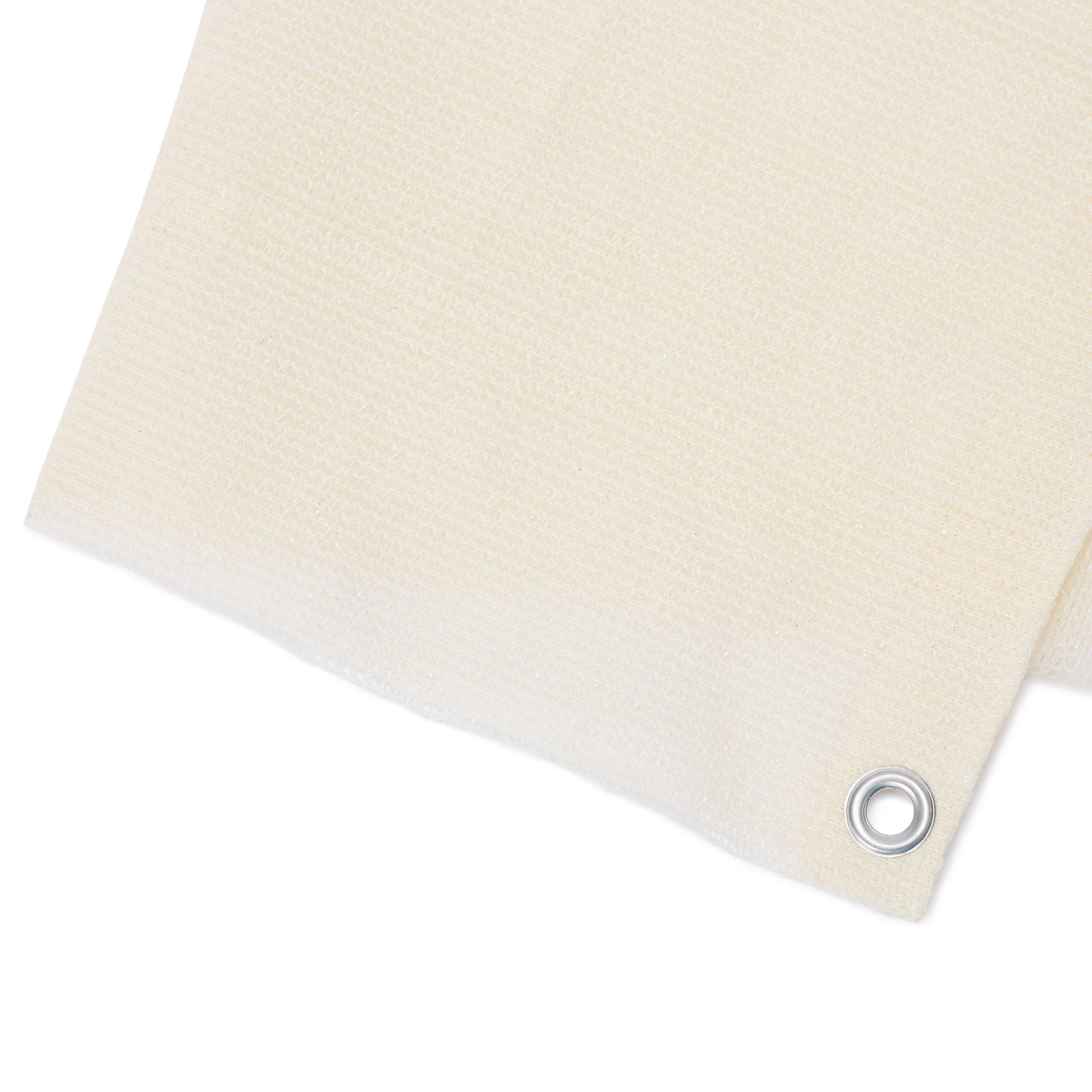 Balkonsichtschutz inkl. Befestigungsseil - 0,9 x 5 m - Creme aus robustem HDPE mit Öse zur sicheren Montage am Balkon.