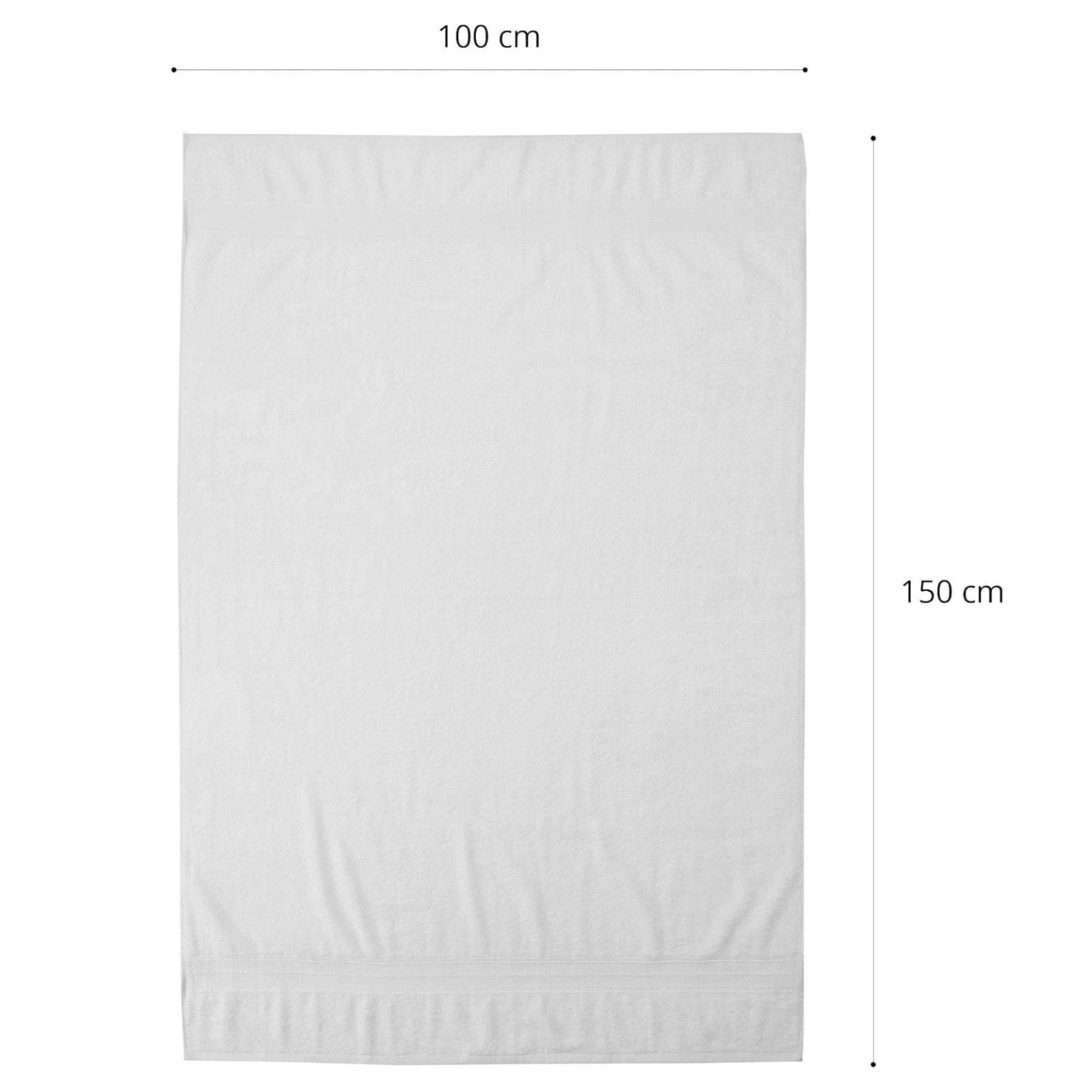 Premium Badetücher 100 x 150 cm - 2er-Set - Weiß