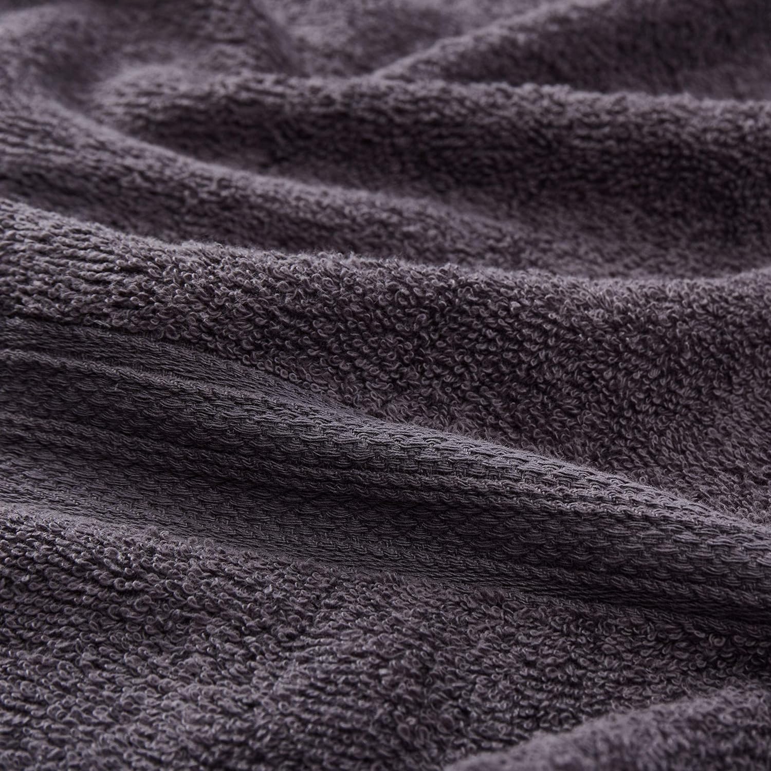 Premium Handtücher 6er-Set - 4 Handtücher 50 x 100 cm + 2 Badetücher 70 x 140 cm - Grau, weiche und saugfähige Baumwolle