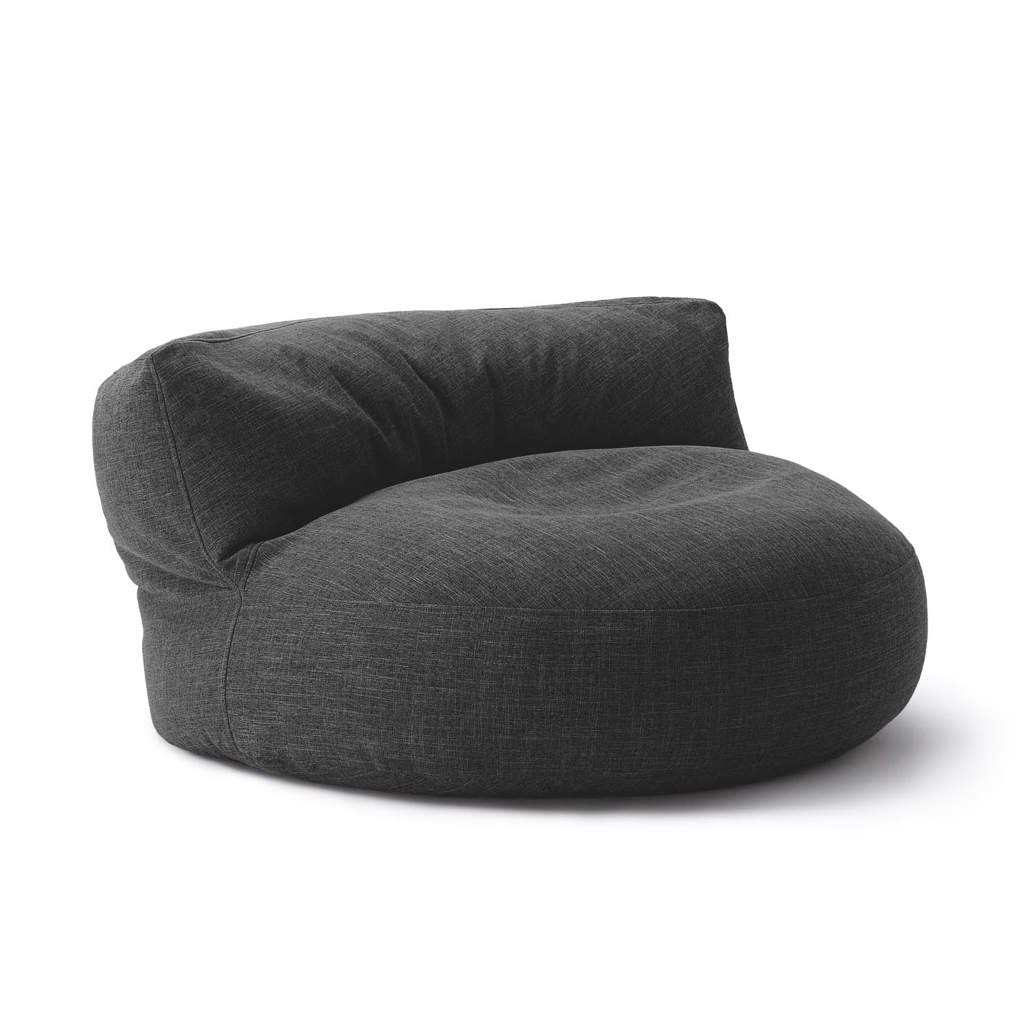 Interior Line Sitzsack-Lounge (320 L) Dunkelgrau aus hochwertigem leinenartigem Material für gemütliche Innenbereiche.