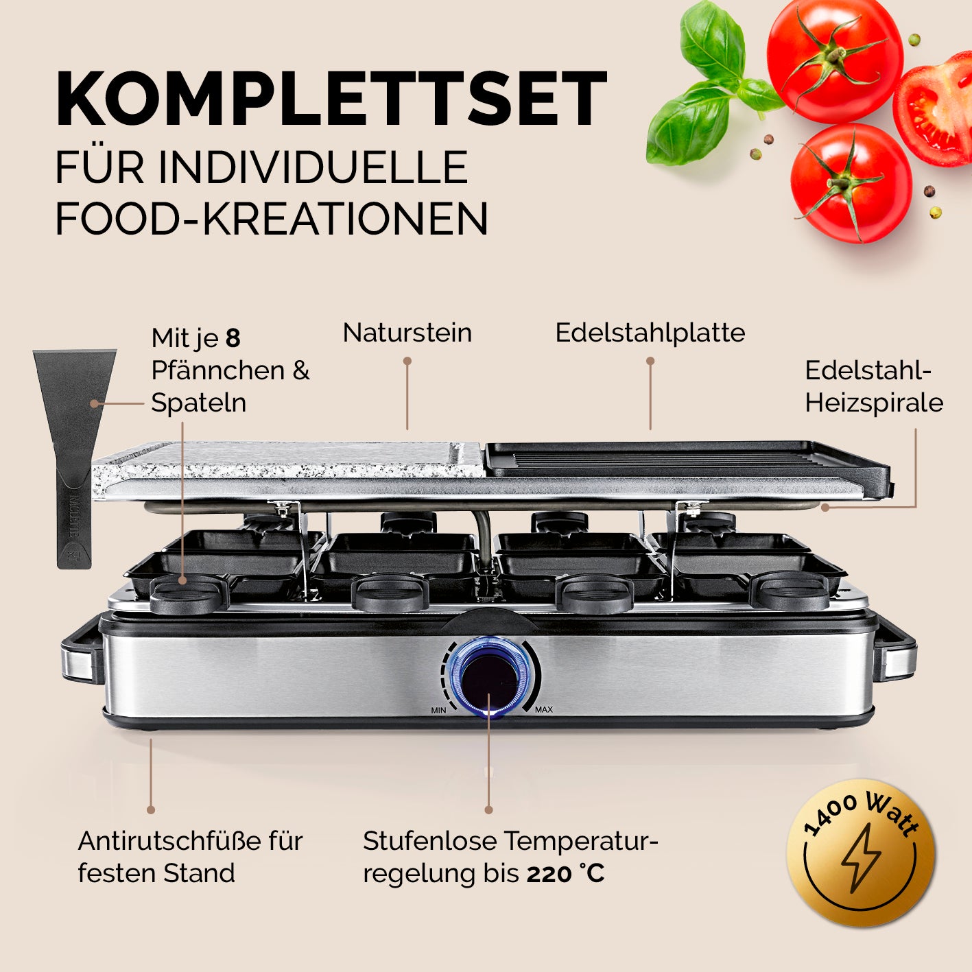 Raclettegrill - 8 Personen