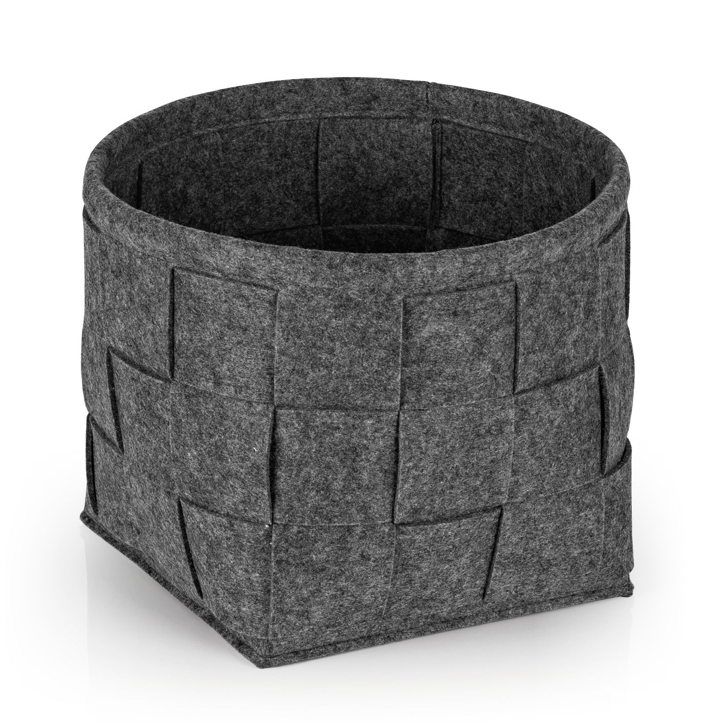 aufbewahrung filz grau N8WERK Filz-Aufbewahrungskorb S - 24 x 24 x 24 cm