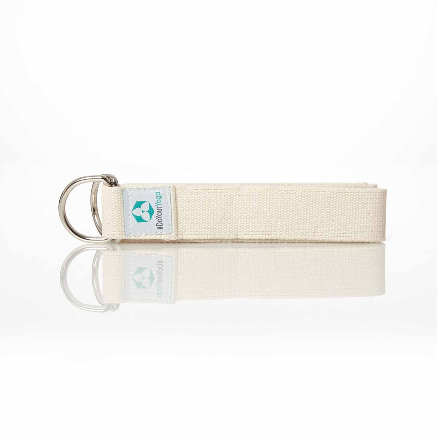 Yogagurt Madira - 100% Baumwolle - 250 x 3,8 cm - Beige