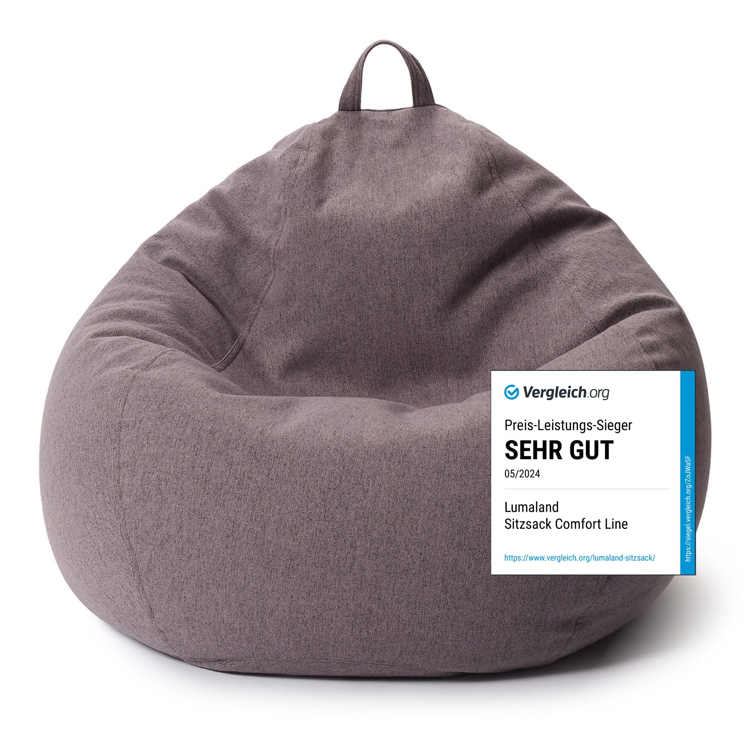 Comfort Line Sitzsack XXL (315 L) - indoor - Dunkelgrau