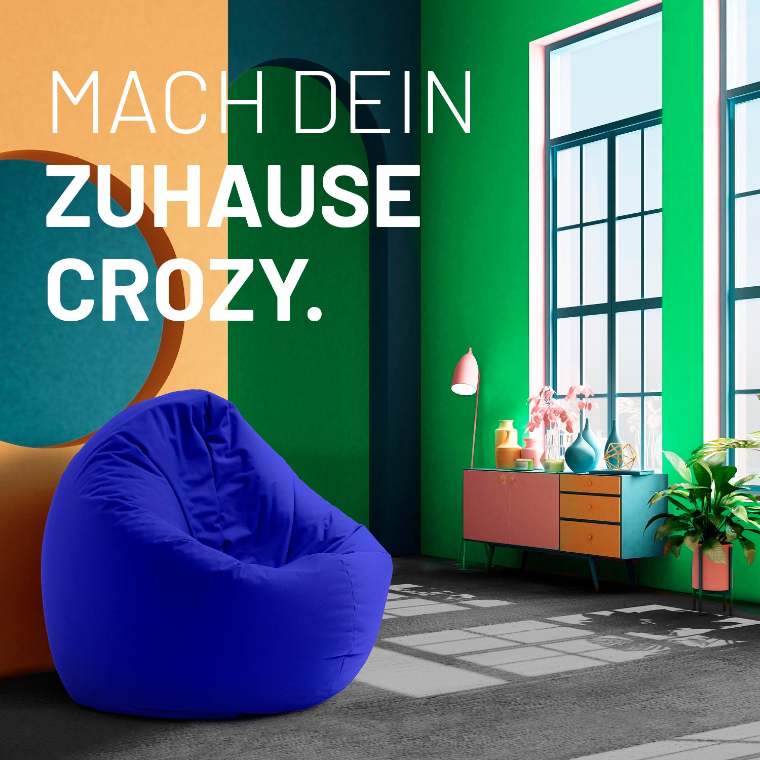 Sitzsack Drops (300 L) - indoor & outdoor - Royalblau