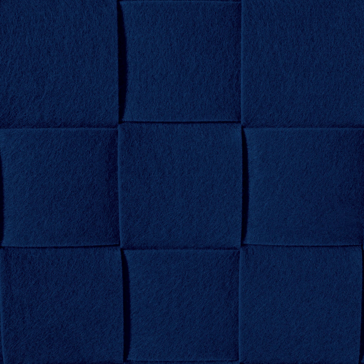 Filz-Aufbewahrungstasche L - 40 x 30 x 30 cm - Dunkelblau mit robustem Filz in Scandi Style, faltbar und mit stabilen Tragegriffen.