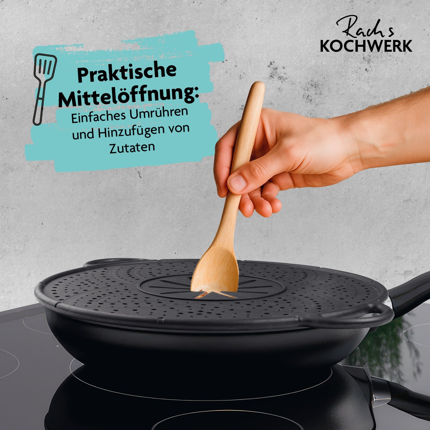 Silikon Spritzschutz 4-in-1 Ø 30 cm
