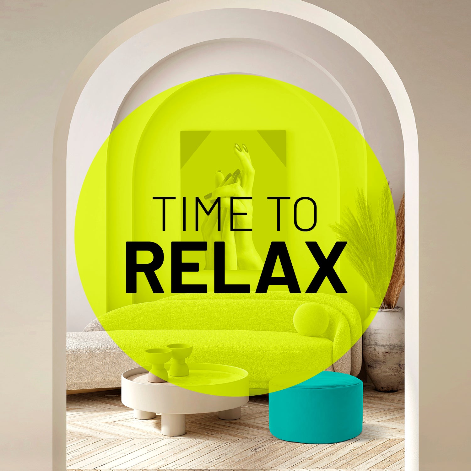 Sitzsack-Hocker/Pouf (50 L) Türkis, modern, leicht, robust, indoor & outdoor nutzbar für entspannte Sitzgelegenheiten und Fußablage.