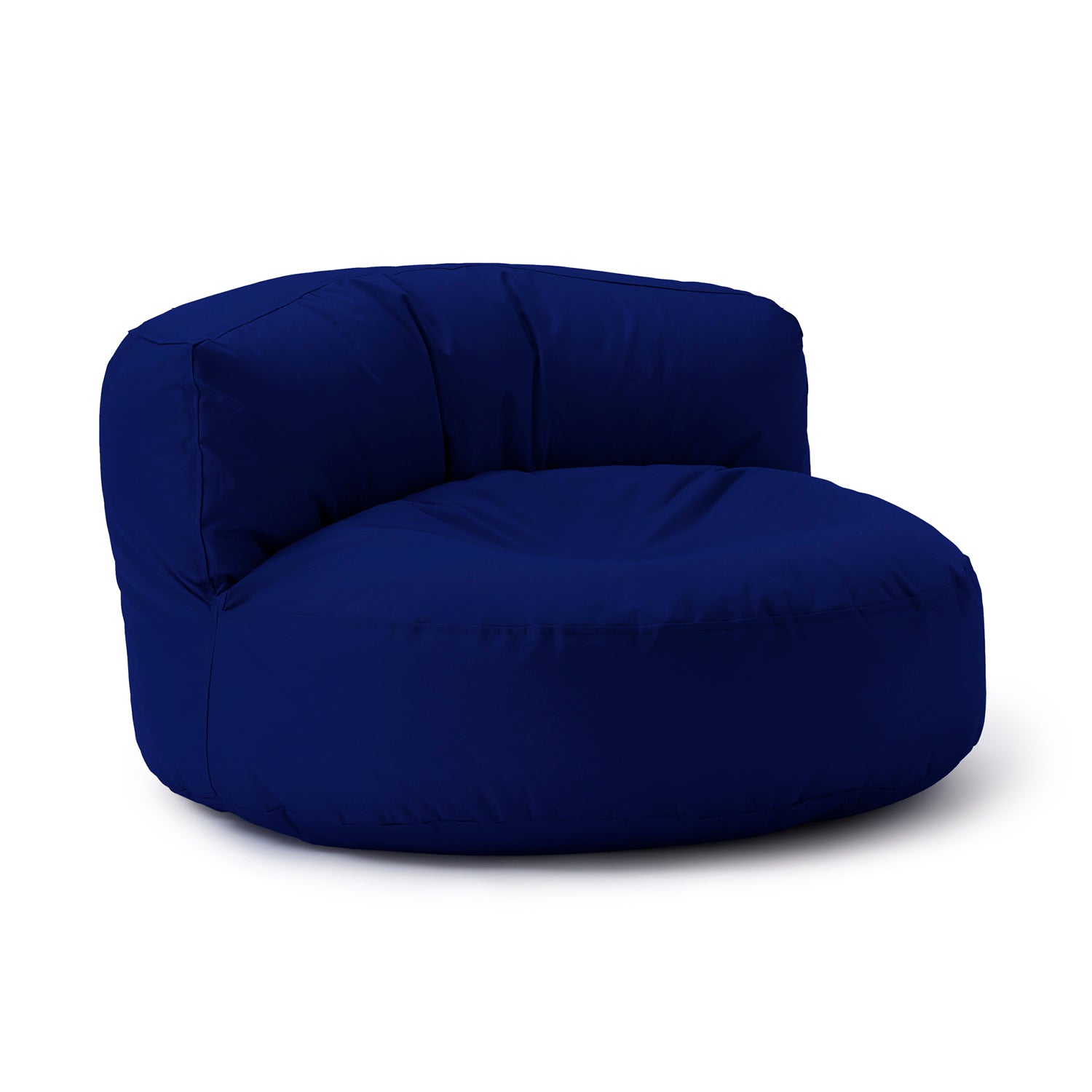 Sitzsack Lounge (320 L) Dunkelblau, gemütlich für drinnen & draußen, langlebig, pflegeleicht mit verdecktem Reißverschluss und EPS-Füllung.