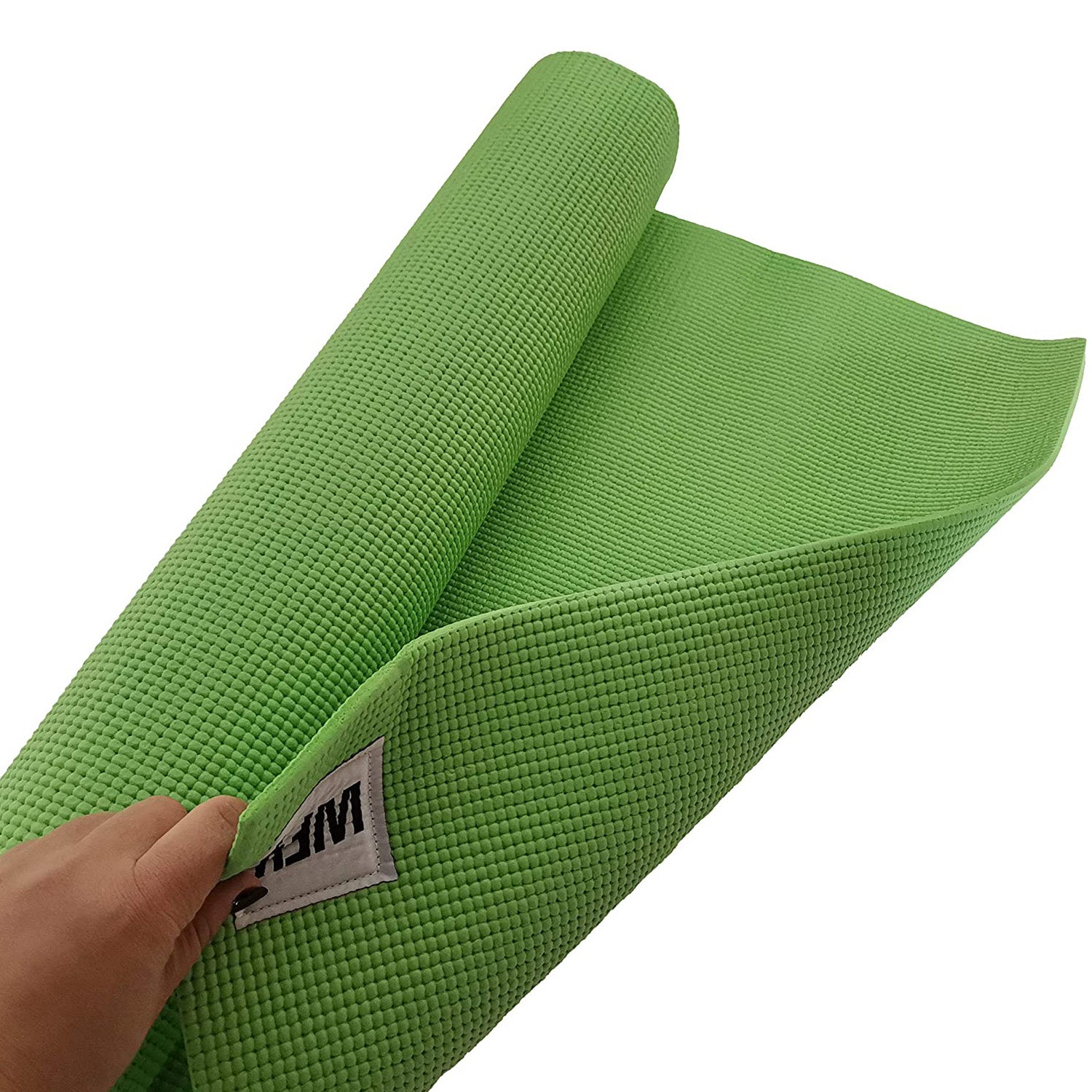 Fitnessmatte Yogamatte "Annapurna Comfort" 183x61 cm, grün, weiche, rutschfeste Pilates- und Fitnessmatte aus NBR-Schaumstoff.
