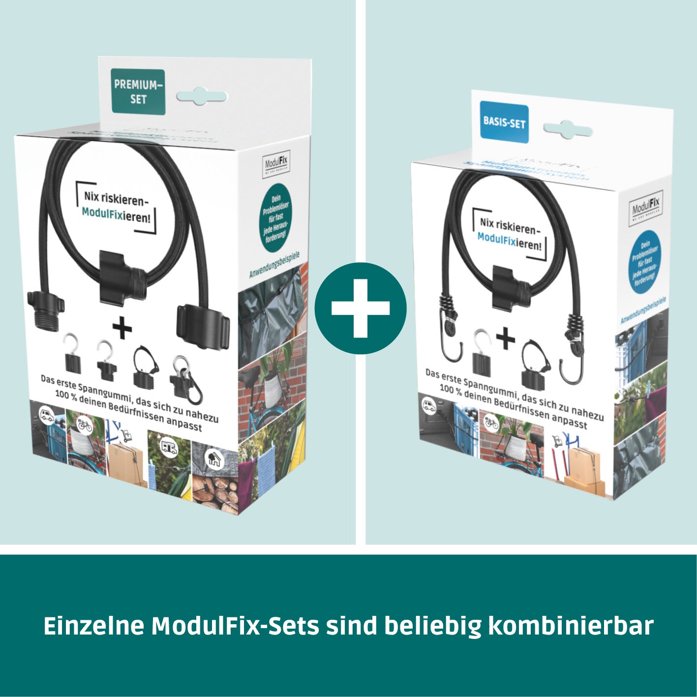 Multifunktionales Spanngummi-System - Premium-Set - 2er-Set