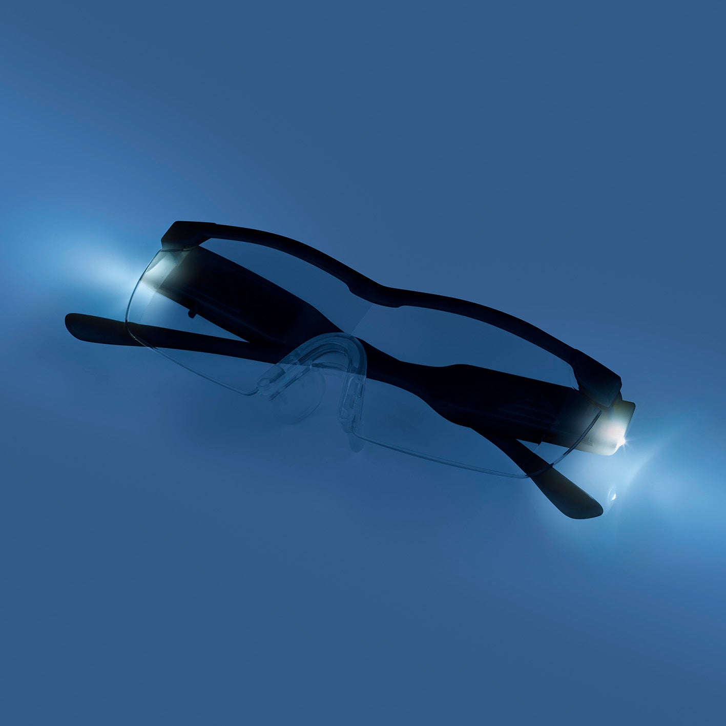 Vergrößerungsbrille LED - schwarz