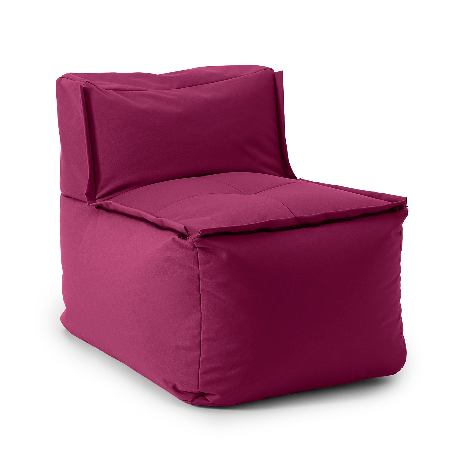 Sitzsack-Sofa Mittelstück (200 L) - Modulares System - indoor & outdoor - Rotwein