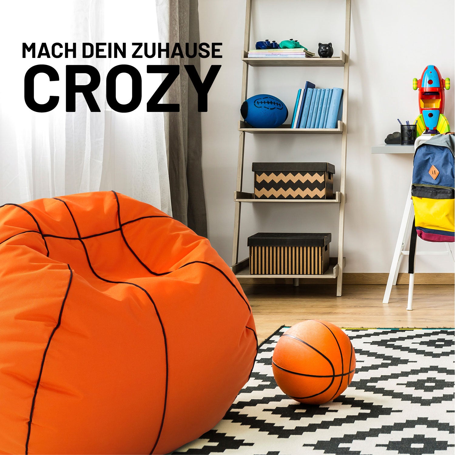 Luxury Basketball Sitzsack (170 L) - indoor & outdoor