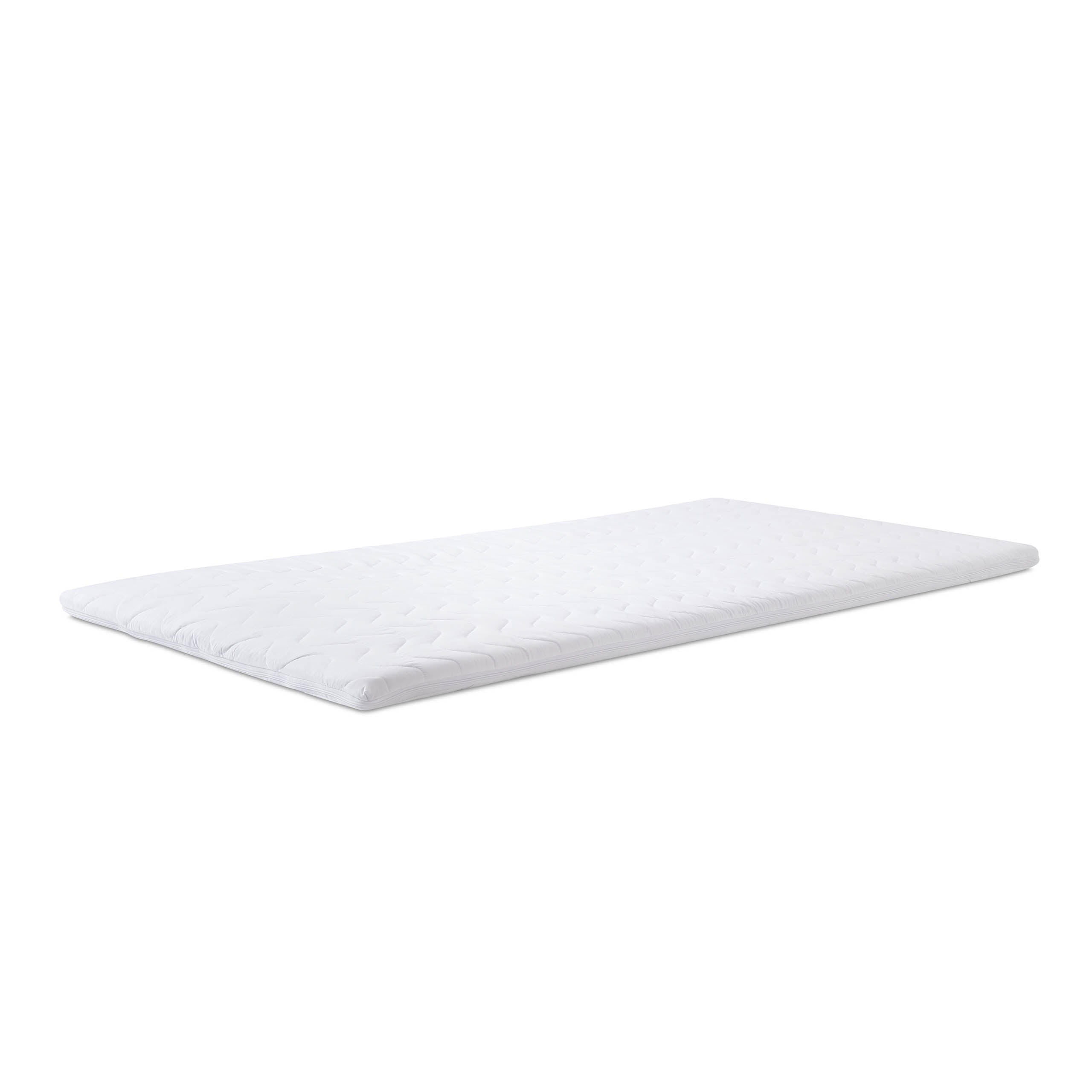 Matratzentopper Microfaser - 140 x 200 x 6,5 cm, atmungsaktiv, viskoelastisch, anpassbar, mit waschbarem Bezug, weich und stützend.