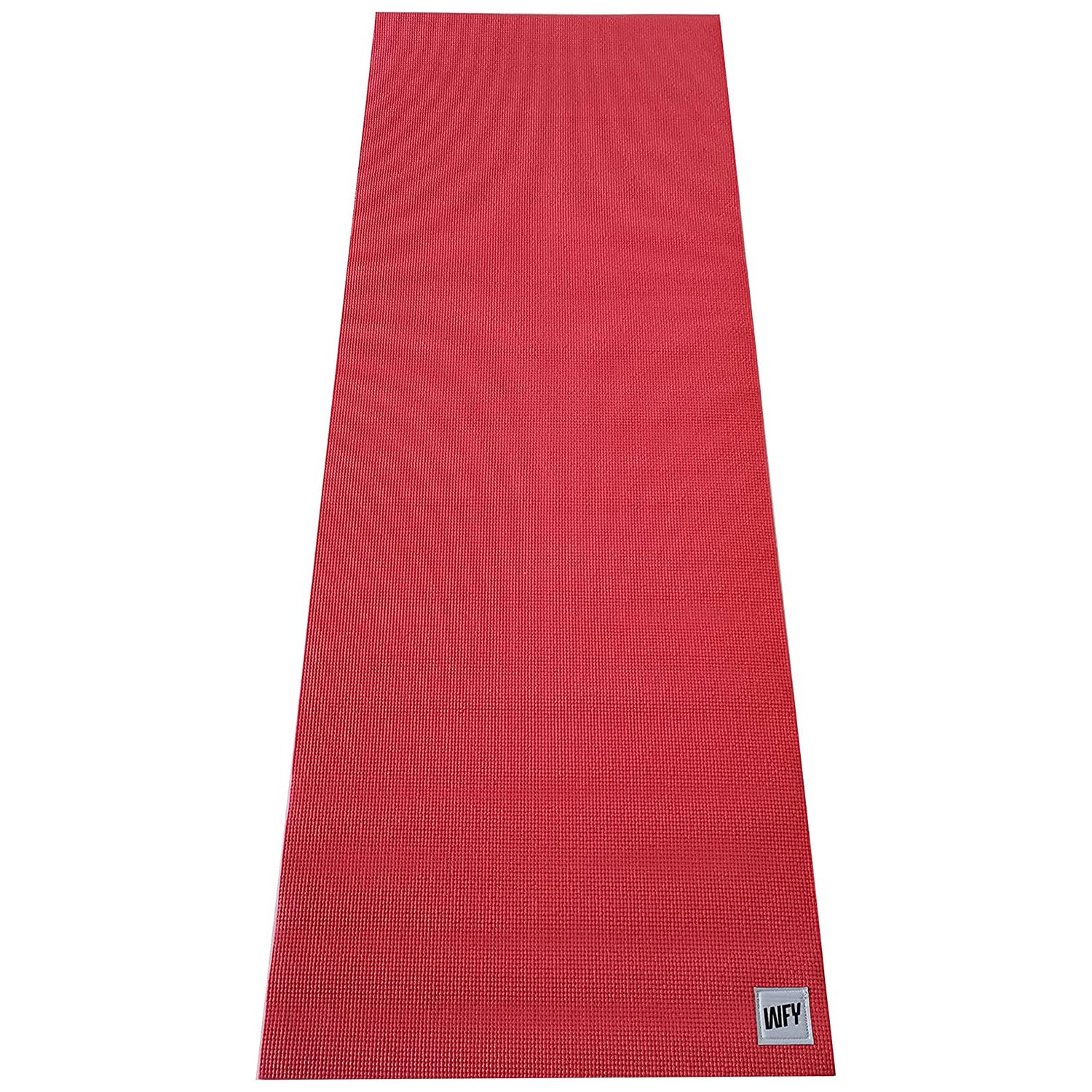 Fitnessmatte Yogamatte "Annapurna Comfort" - 183 x 61 cm, rutschfest, weich, pflegeleicht, ideal für Pilates und Fitnessworkouts in Rot.