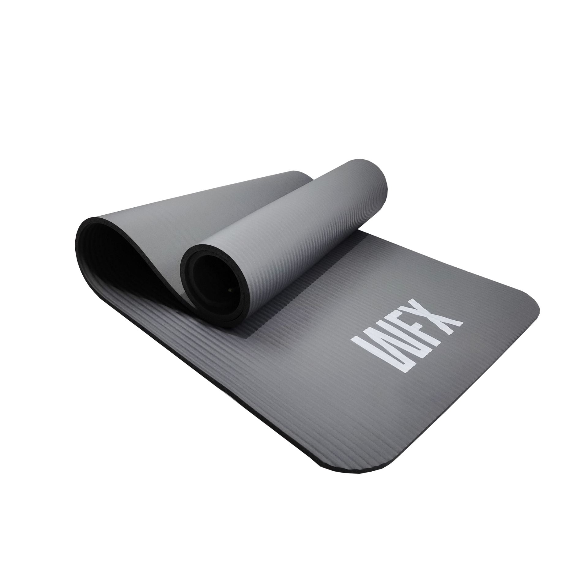 Fitness- und Gymnastikmatte - 183 x 61 x 0,8 cm - Grau