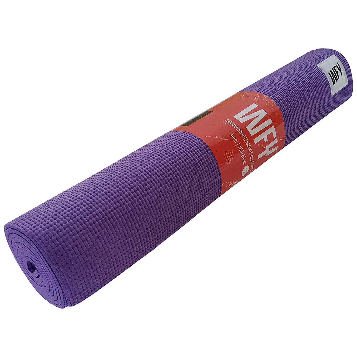 Fitnessmatte Yogamatte "Annapurna Comfort" 183x61 cm, violett, rutschfest, pflegeleicht, vielseitig für Pilates & Fitnessworkouts.