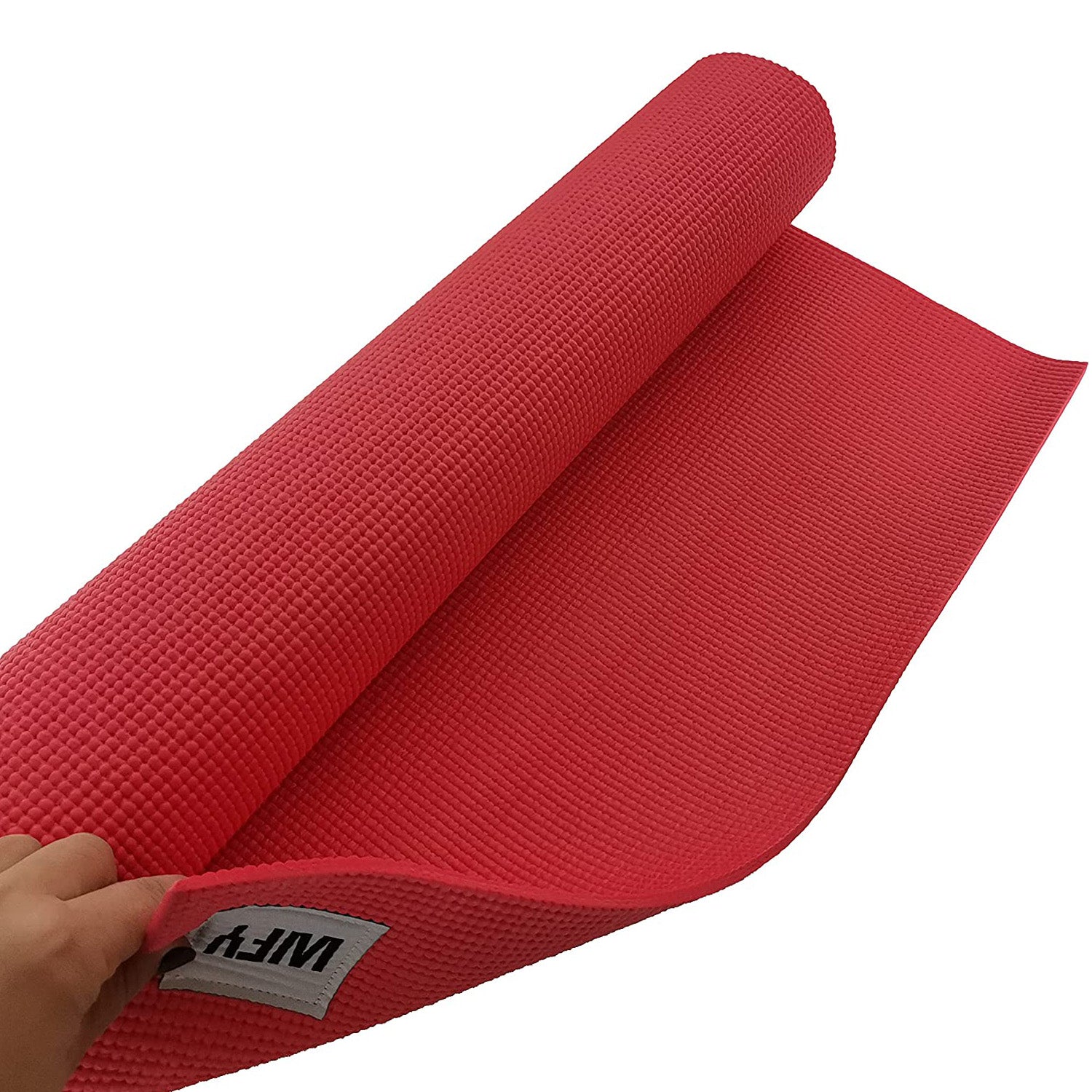 Fitnessmatte Yogamatte "Annapurna Comfort" Rot, 183 x 61 cm, rutschfest, weich, perfekt für Pilates und Workout.