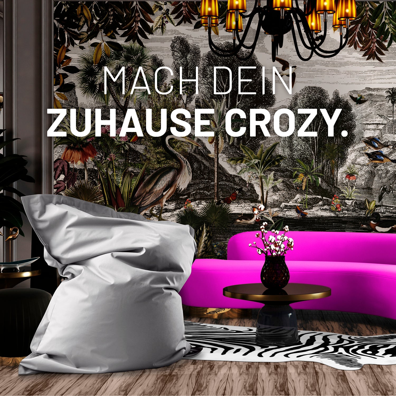 Sitzsack Classic XXL (380 L) in Silbergrau, modern und multifunktional für drinnen und draußen, pflegeleicht mit verdecktem Reißverschluss.