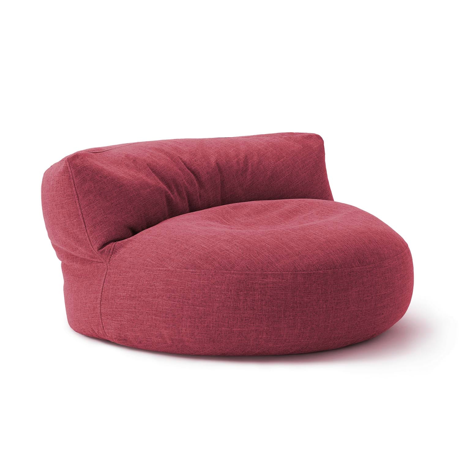 Interior Line Sitzsack-Lounge - Rundes Sitzsack-Sofa - 320l Füllung, 90 x 50 cm - Rot