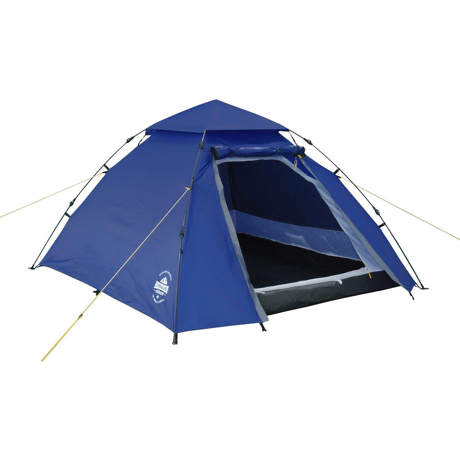 Pop Up Familienzelt Wurfzelt 3 Personen Zelt - 215 x 195 x 120 cm - Blau