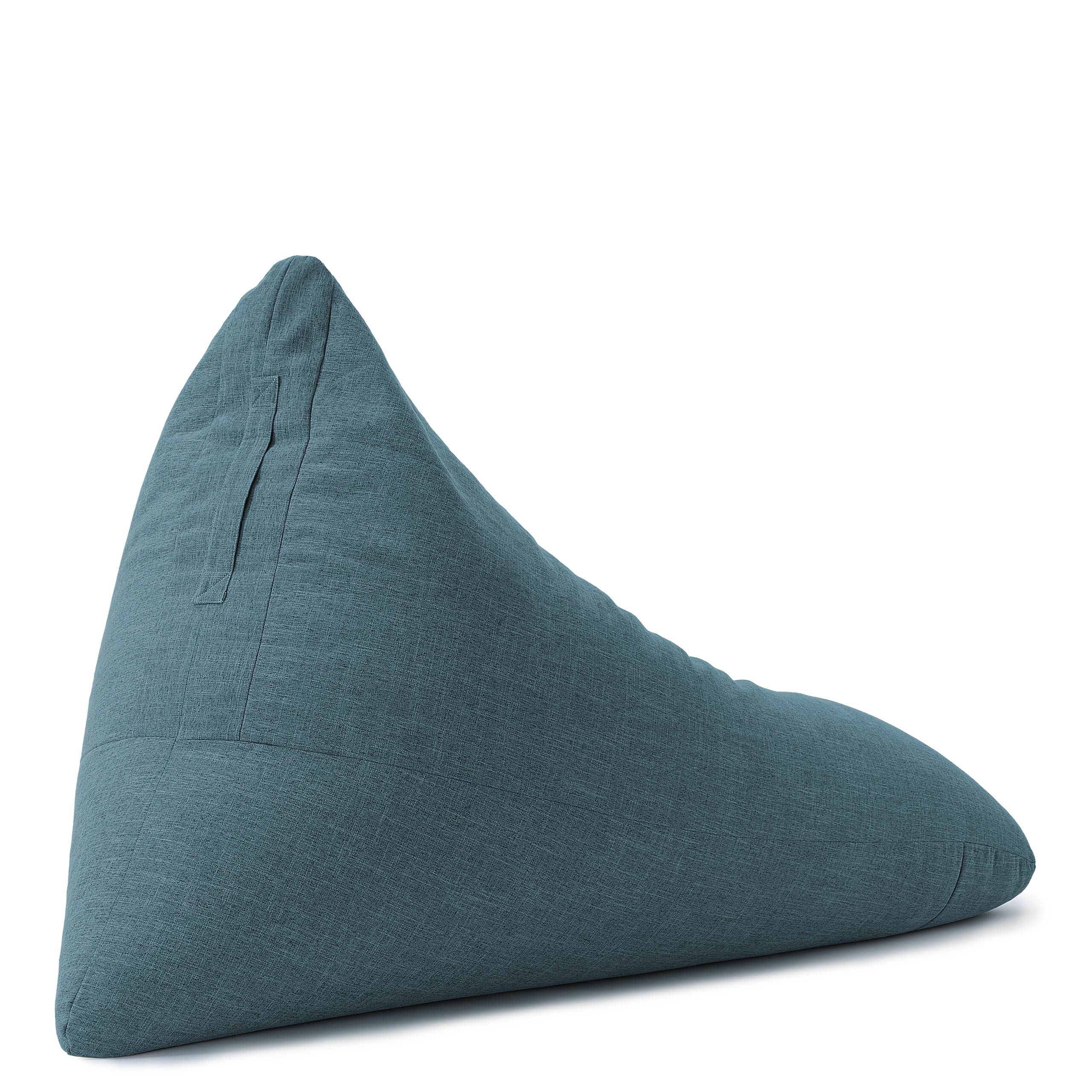Sitzsack Interior Line (370 L) - indoor - Aqua, dreieckig, leinenähnlich, weich, mit EPS-Perlenfüllung für optimalen Sitzkomfort.