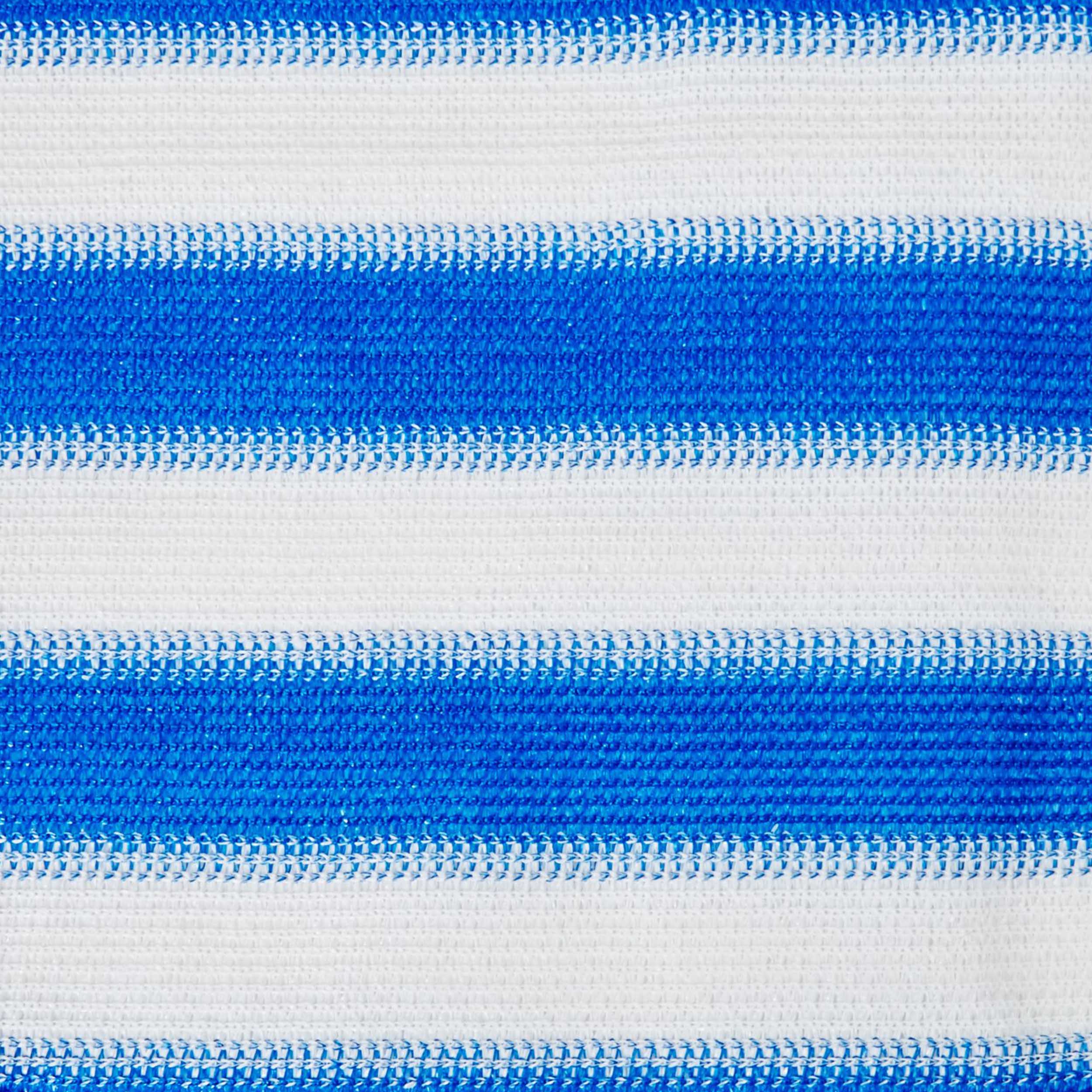 Balkonsichtschutz inkl. Befestigungsseil - 0,9 x 5 m - Blau/Weiß in HDPE, UV-beständig, wasserabweisend und reißfest.