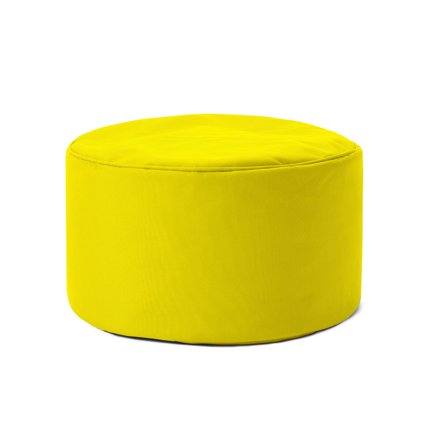 Sitzsack-Hocker/Pouf (50 L) Gelb, leicht, langlebig, indoor & outdoor, mit hochwertiger EPS-Füllung und verdecktem Reißverschluss.