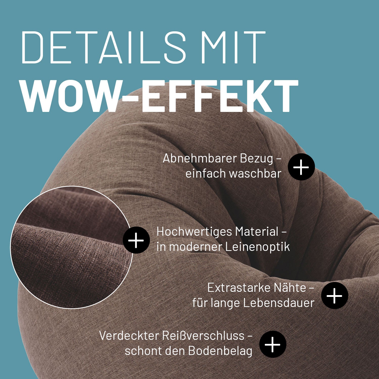 Sitzsack Interior Line (300 L) - indoor - Braun