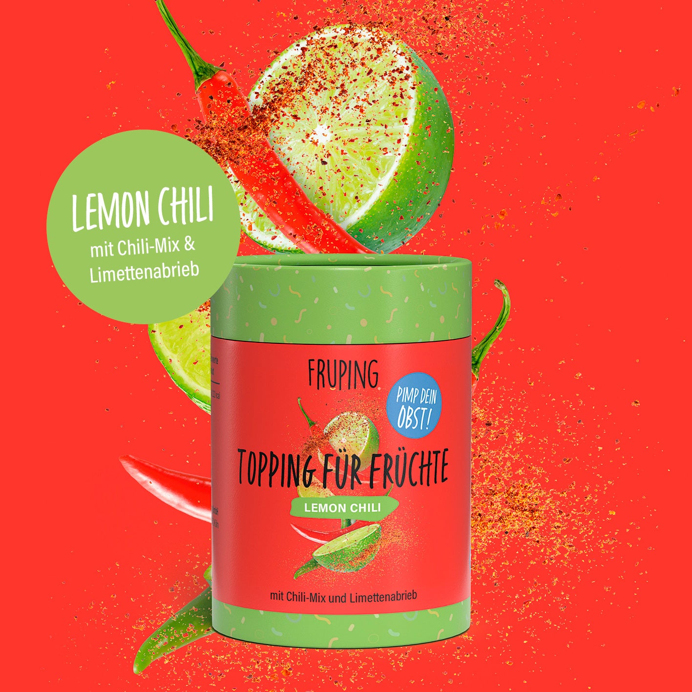 Topping für Früchte - Lemon Chili - 6er-Set (6x 45g)