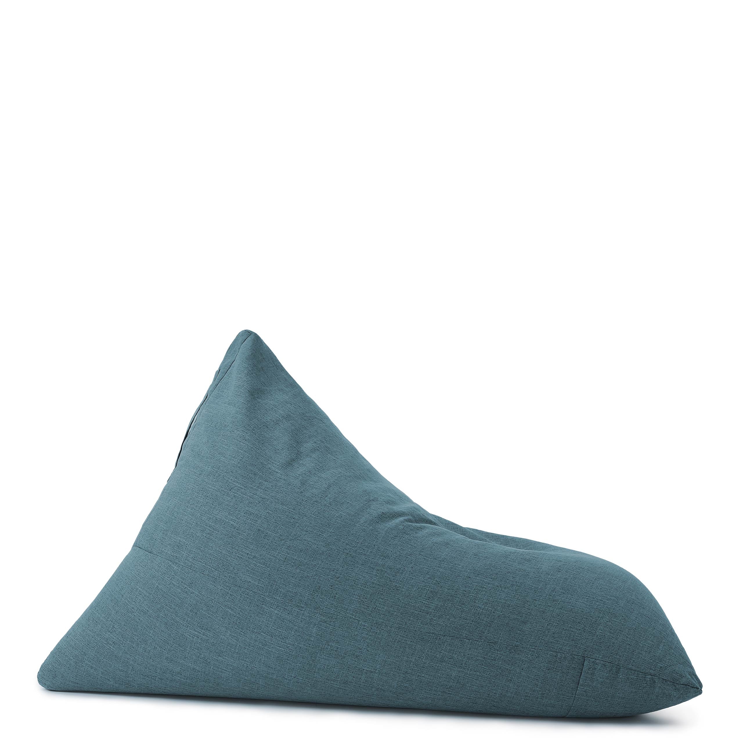 Sitzsack Interior Line (370 L) - indoor - Aqua, dreieckig, weicher Leinensitzsack für gemütliche Chill-Out-Bereiche.