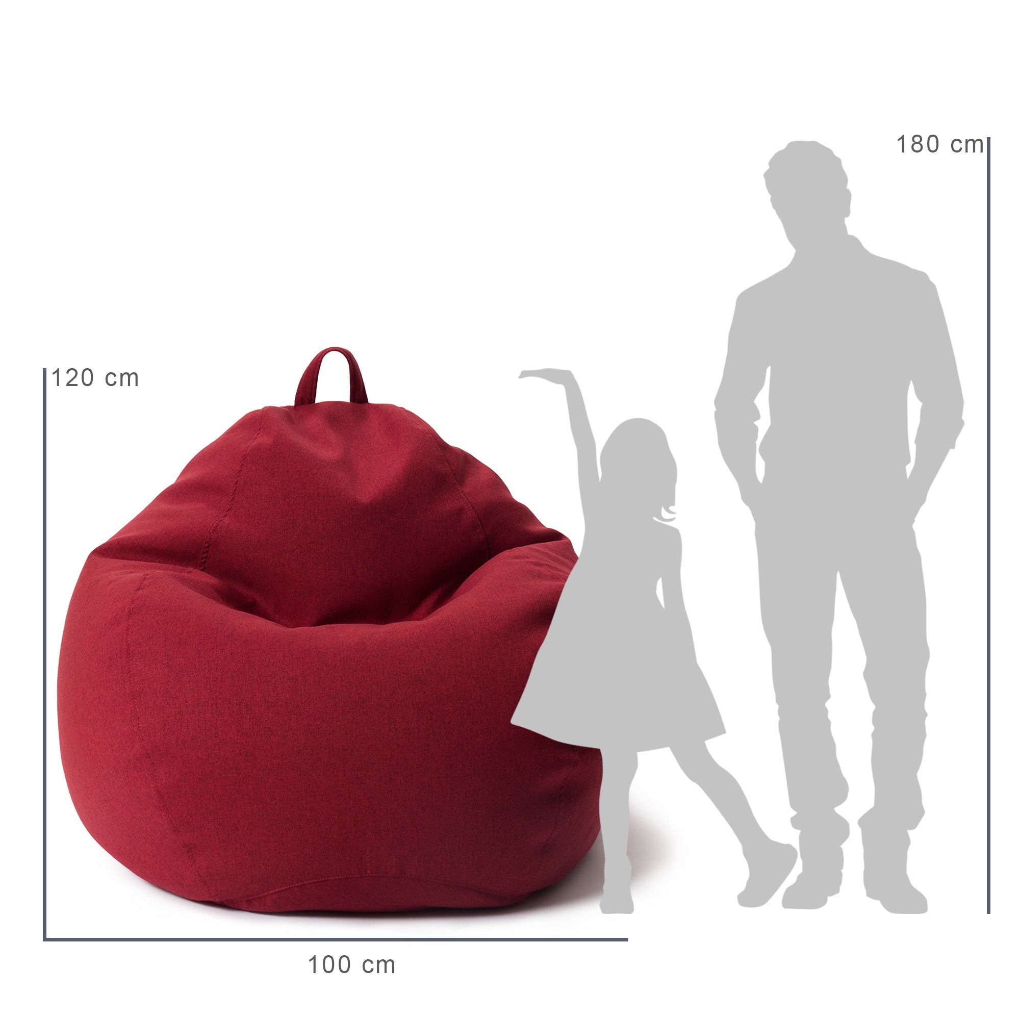 Comfort Line Sitzsack XXL (315 L) - indoor - Rot