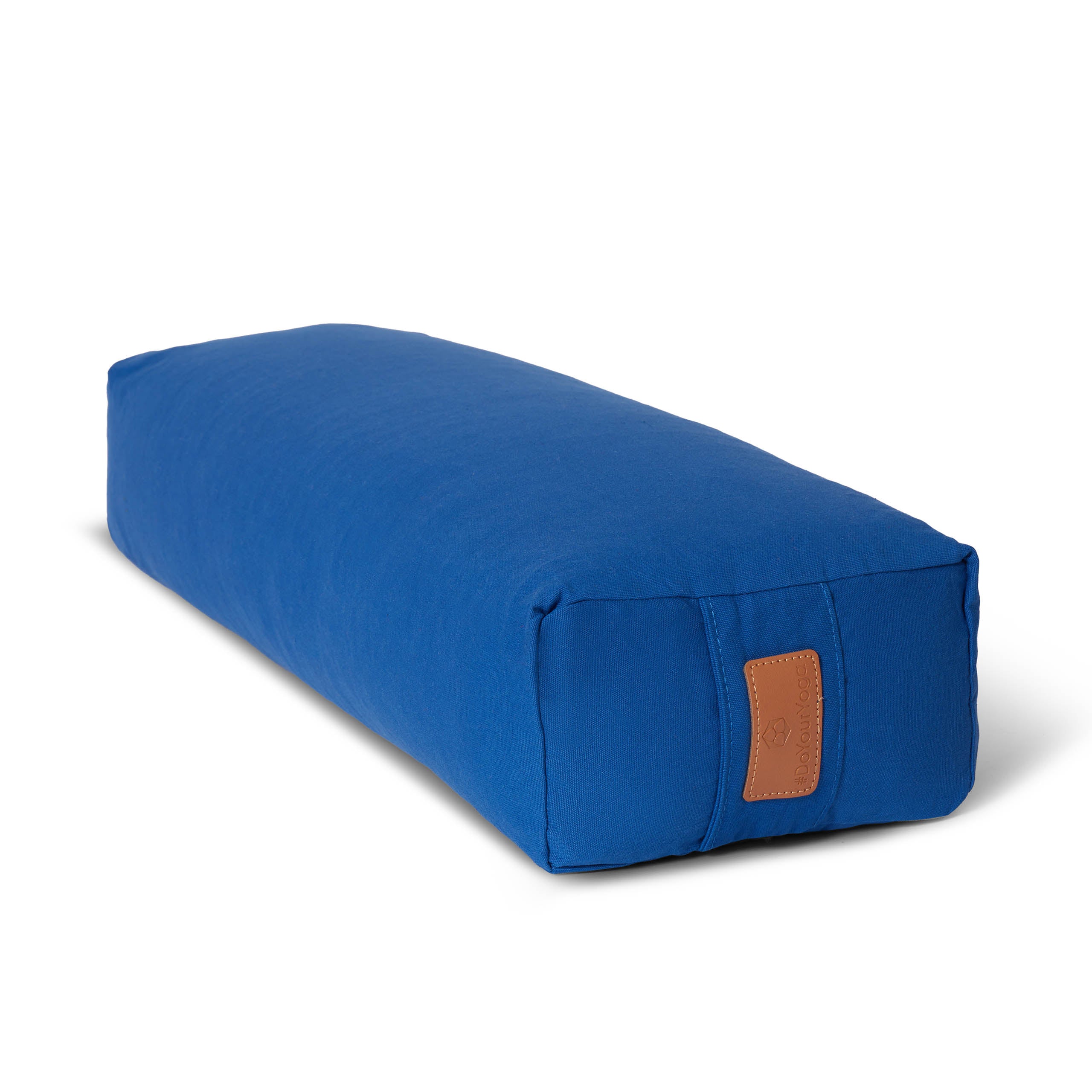 Yoga-Bolster Paravati - gefüllt mit Bio-Buchweizenschalen - 67 x 22 x 13 cm - Navyblau
